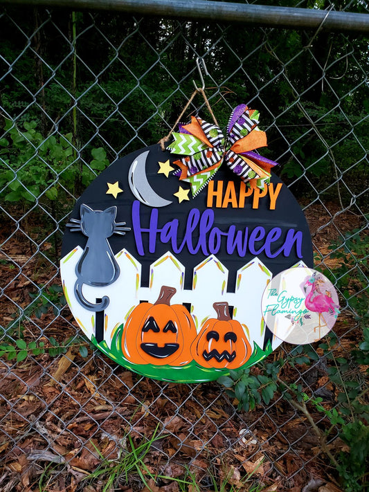 Happy Halloween fence